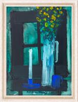 Stanislaus Ivan (Stan) RAPOTEC (b.1913; d.1997) - BLUE & YELLOW FLOWERS