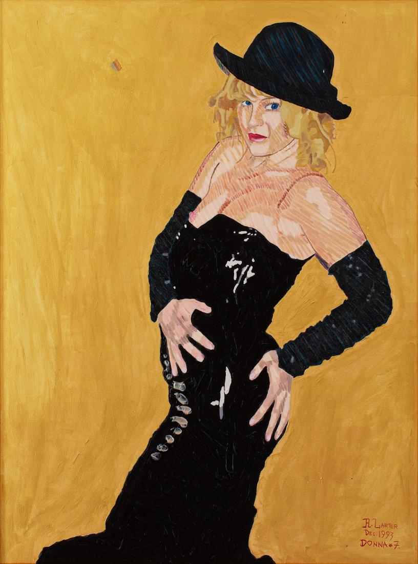 Richard Charles LARTER (b.1929; d.2014) - DONNA IN PARTY DRESS