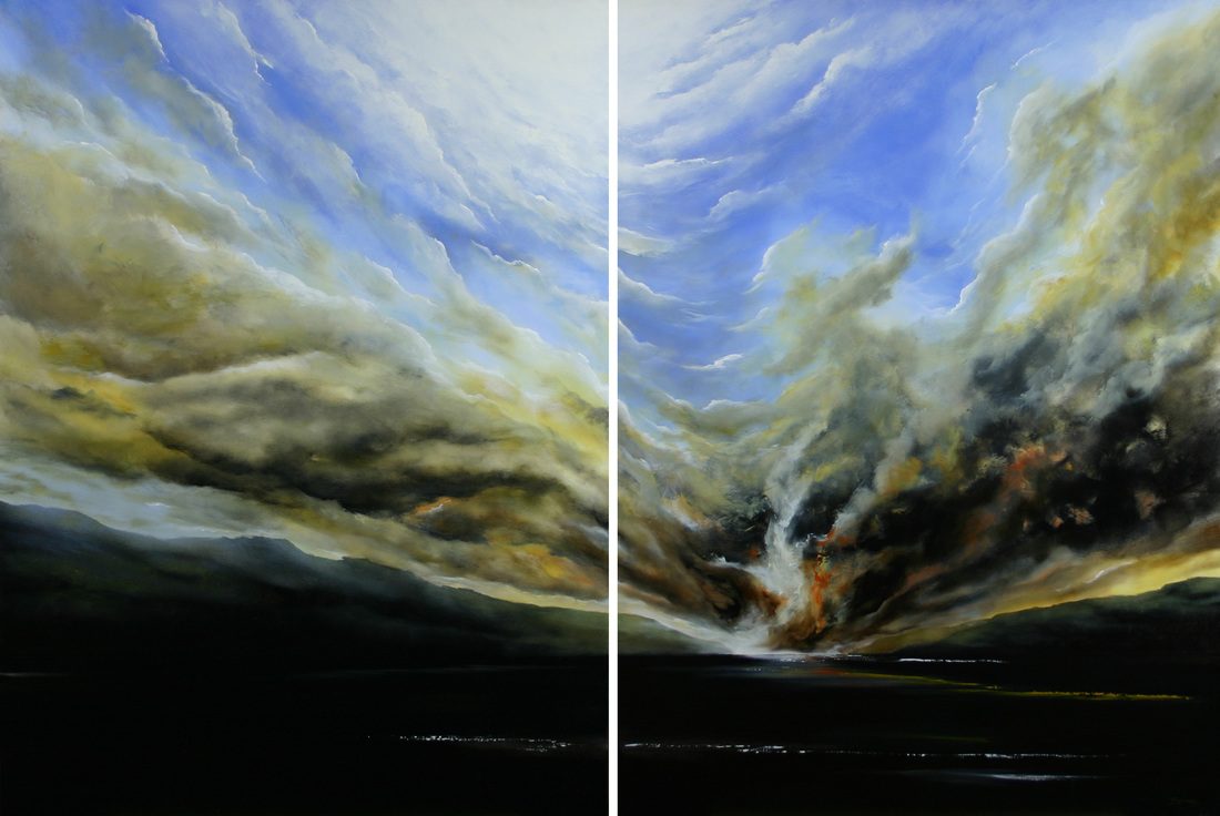 Dallas BROMLEY (b.1961) - ELEMENTS No. 4 (diptych)