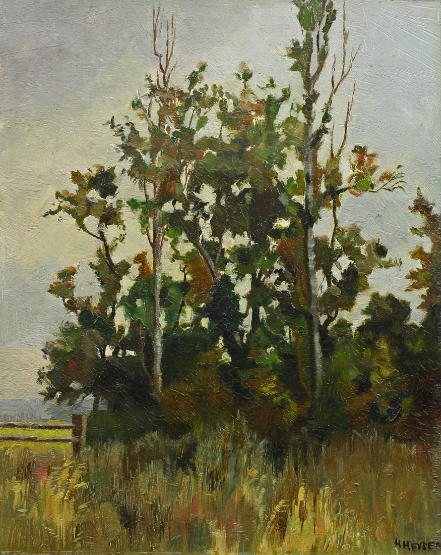 Sir Hans HEYSEN (b.1877; d.1968) - GUM SAPLINGS
