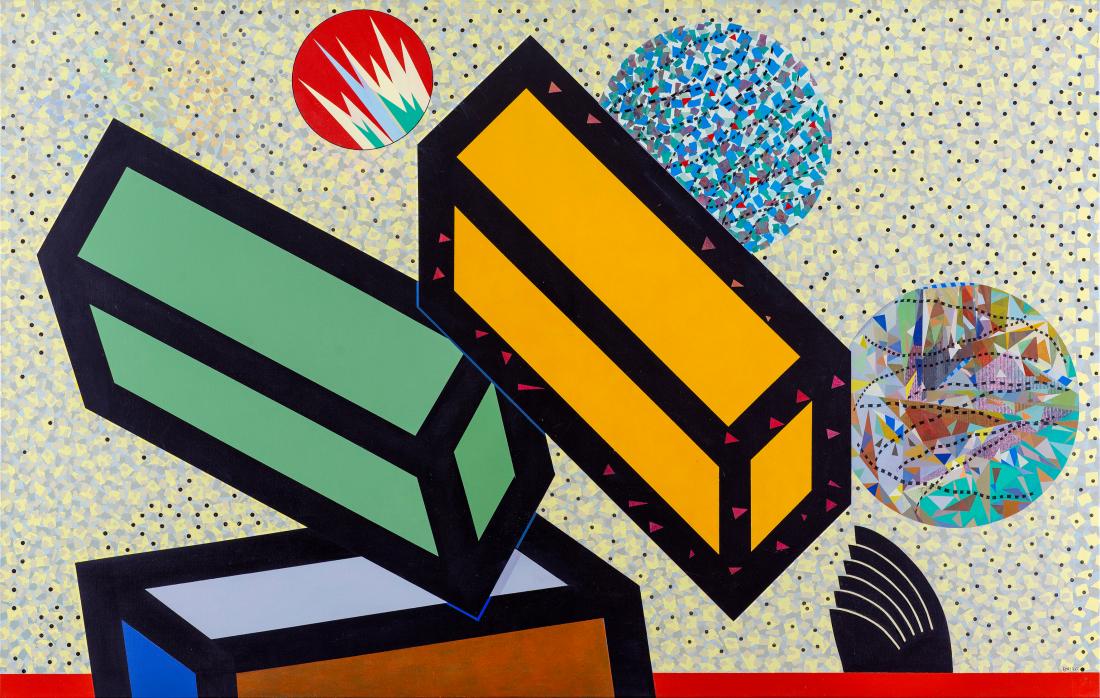 David Keith MILNE (b.1946) - HARVEST BLOCKS REFLECTED LIGHT - 2020