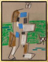Mark SCHALLER (b.1962) - MAN WITH DOG - 2001