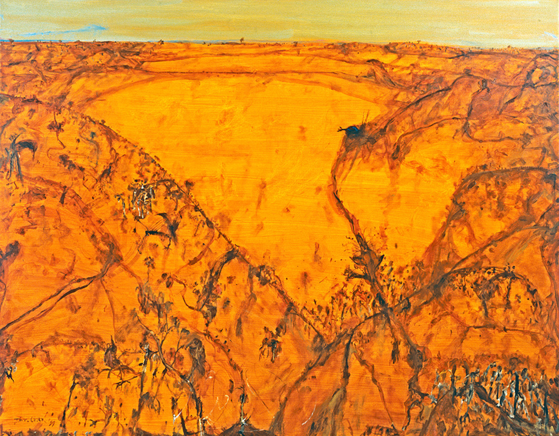 John Henry OLSEN O.B.E., A.O. (b.1928; d.2023) - ONKAPARINGA HILLS, BLUE WREN & FOX SA