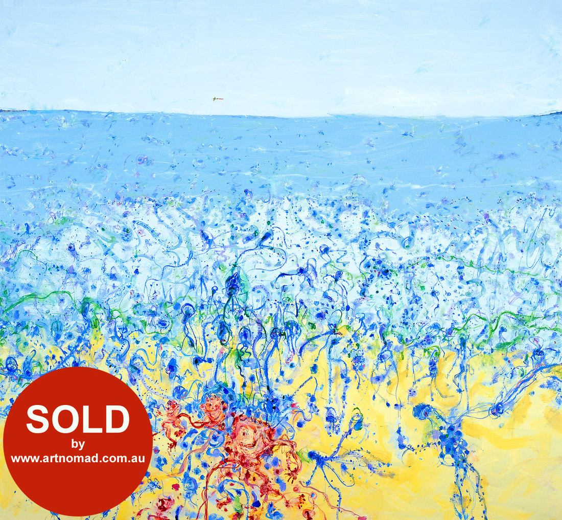 John Henry OLSEN O.B.E., A.O. (b.1928; d.2023) - POPPING BLUE BOTTLES