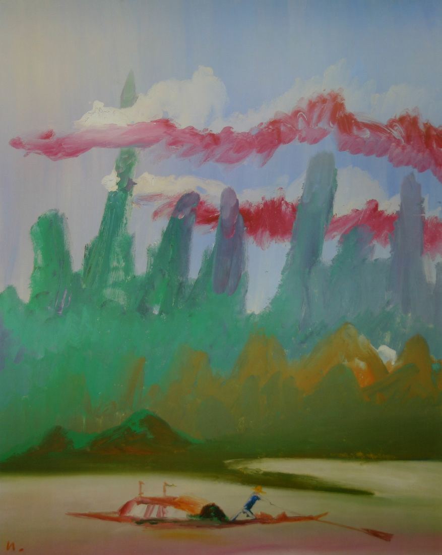 Sir Sidney Robert NOLAN O.M., A.C. (b.1917; d.1992) - RIVER KWEI I (Sold Out)