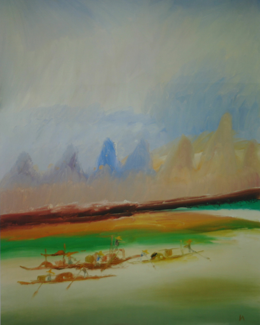 Sir Sidney Robert NOLAN O.M., A.C. (b.1917; d.1992) - RIVER KWEI II (Sold Out)