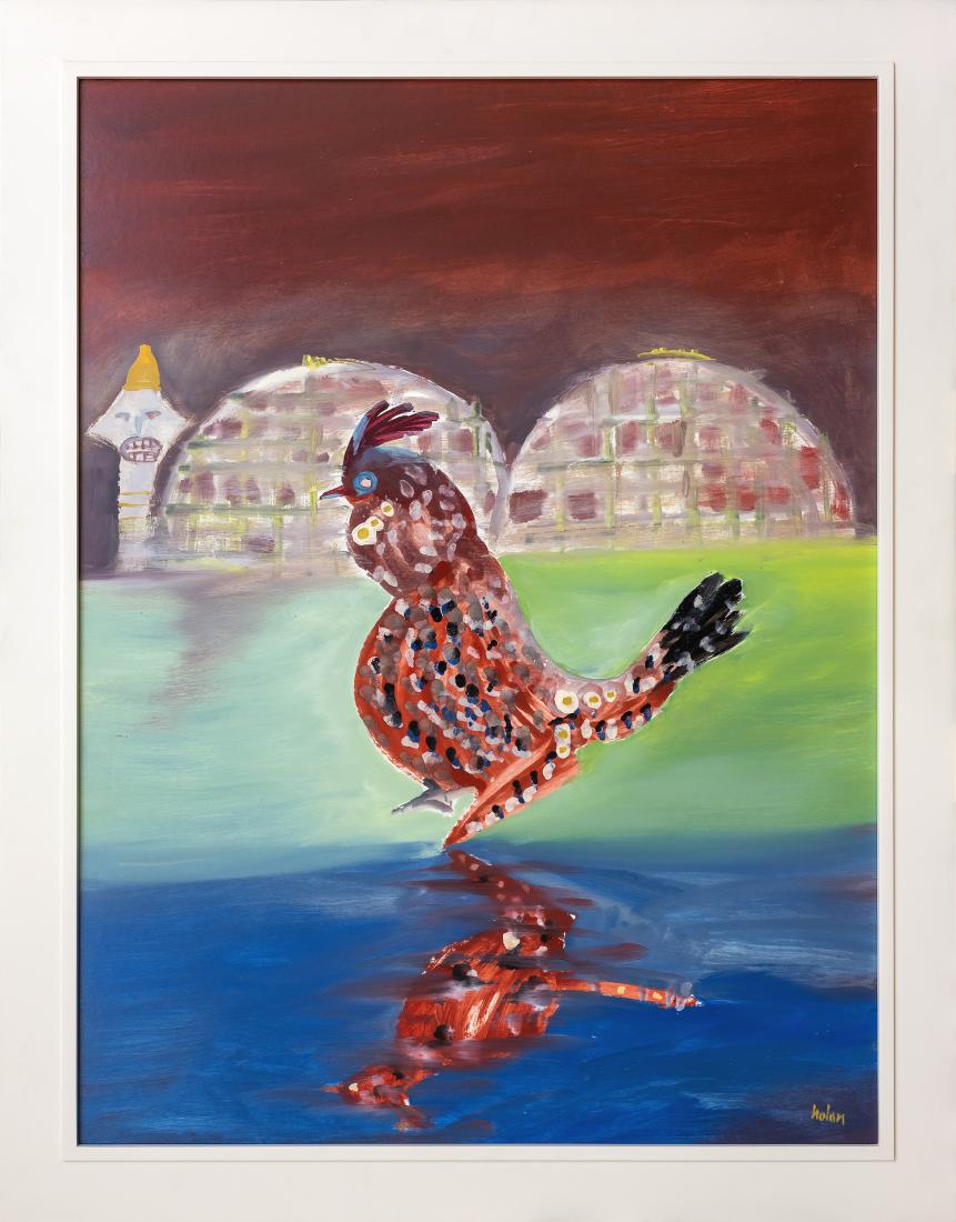 Sir Sidney Robert NOLAN O.M., A.C. (b.1917; d.1992) - ROOSTER & LUNA PARK ST KILDA