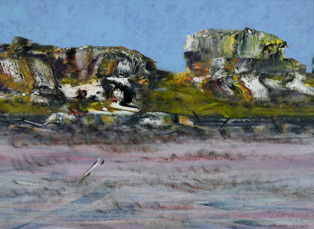 Thomas GLEGHORN (b.1925) - STUDY FOR CLAYPAN LANDSCAPE - ARLTUNGA GOLDFIELDS