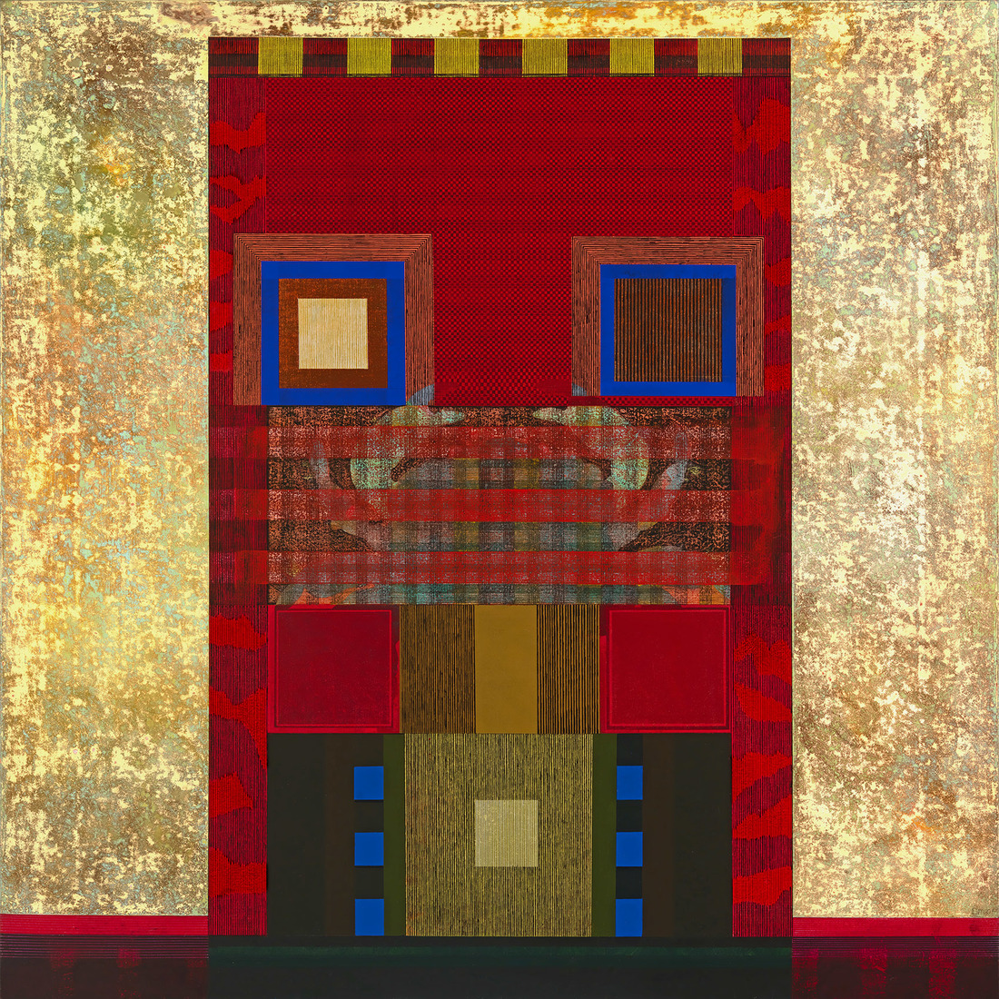 David Keith MILNE (b.1946) - THE BRIGHT RED HOUSE