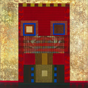 David Keith MILNE (b.1946) - THE BRIGHT RED HOUSE