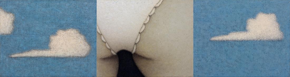 David LAITY (b.1958) - UNDERNEATH THE CLOUDS (Triptych) - 2002