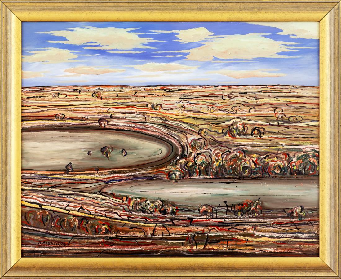 Robert Raymond John FISHER (b.1950) - WATERHOLES TOWARDS CURDIMURKA - 2005