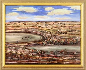 Robert Raymond John FISHER (b.1950) - WATERHOLES TOWARDS CURDIMURKA - 2005