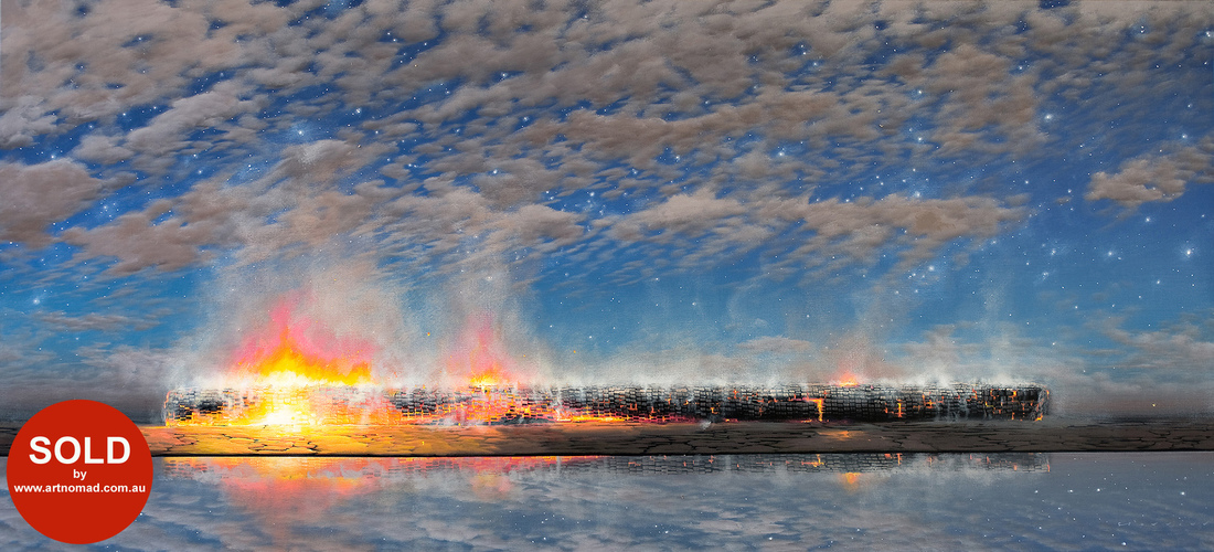 Timothy Austin (Tim) STORRIER (b.1949) - WATERLINE and stars (Sold Out)
